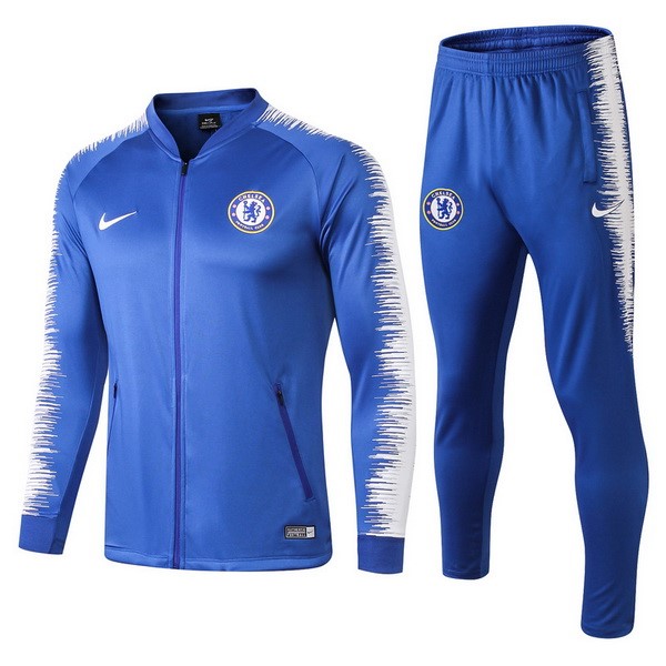 Chandal Del Niños Chelsea 2018-2019 Blanco Azul Claro